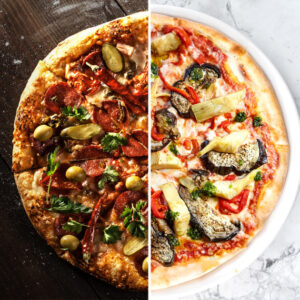 Half and Half Pizza